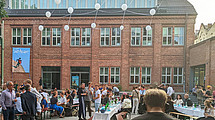 Das Bild zeigt Ausstellung „Anders Bauen - Build Different“ auf dem ASL-Campus 2022
