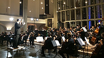 View of the orchestra.