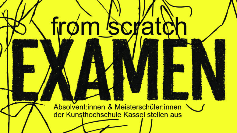 The picture shows the exhibition poster of the exhibition "Examen".