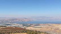 The Sea of Galilee.