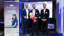 The three team members André Stelter, Hüseyin Serbes, Alexander Metzker (from left to right)
