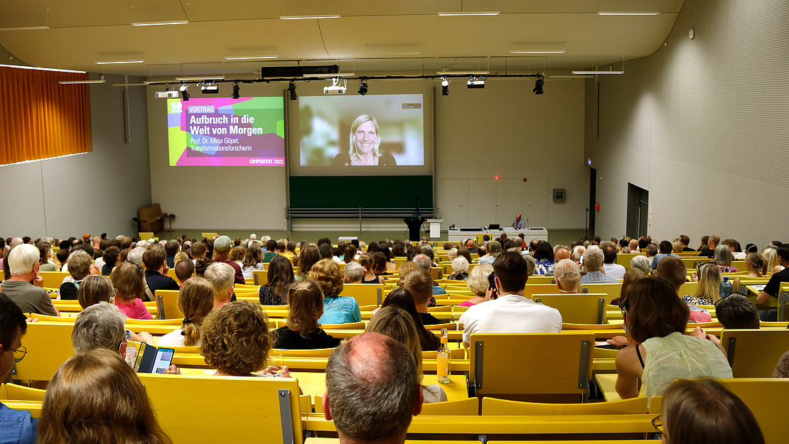 View into the lecture hall.